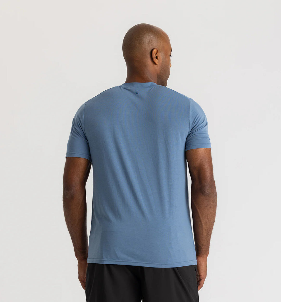 Free Fly Men's Elevate Lightweight Tee: Bluestone