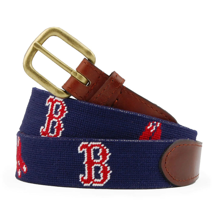 Smather and Branson Boston Red Sox Belt: Dark Navy