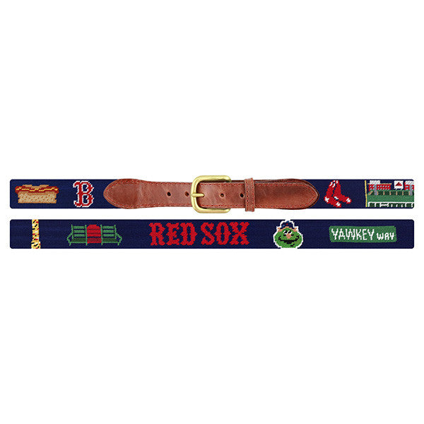 Smathers and Branson Boston Red Socks Needlepoint Life Belt: Navy