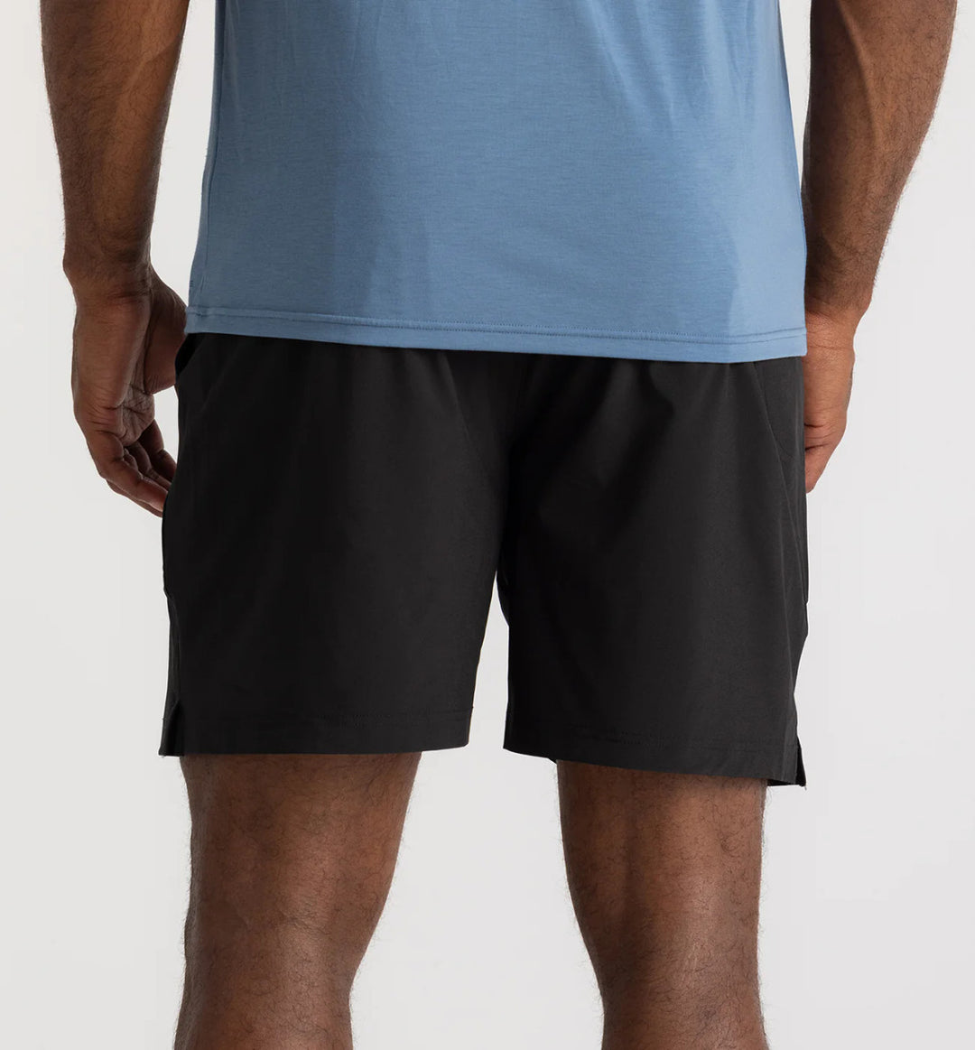 Free Fly Men's Bamboo-Lined Active Breeze Short – 7":Black