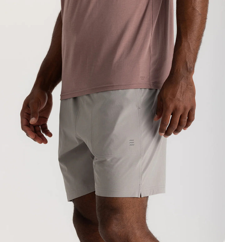 Free Fly Men's Bamboo-Lined Active Breeze Short – 7": Cement