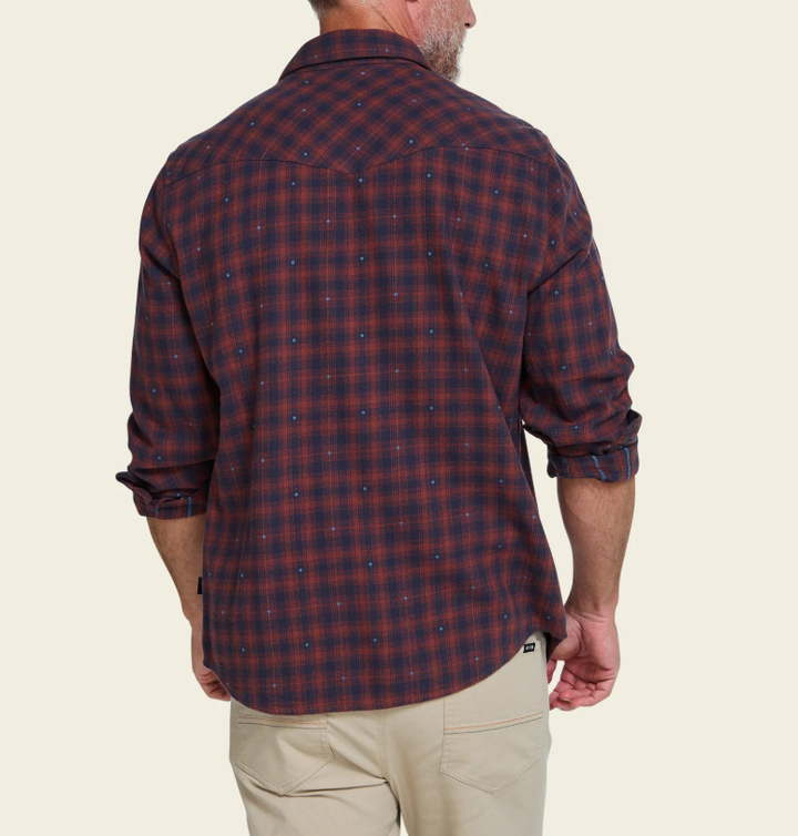 Howler Bros La Grange Lightweight Flannel - Franklin Plaid: Brick House