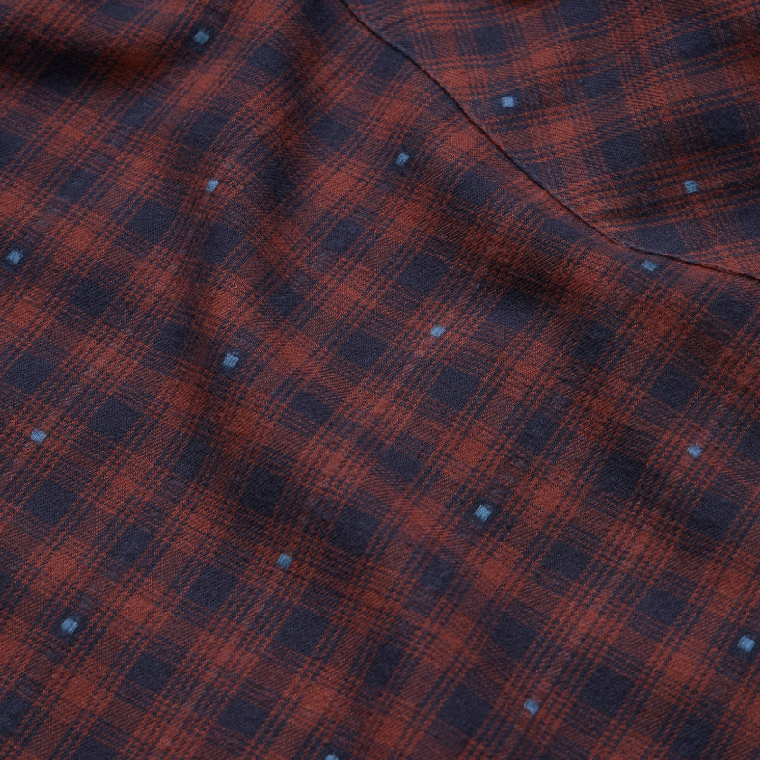 Howler Bros La Grange Lightweight Flannel - Franklin Plaid: Brick House