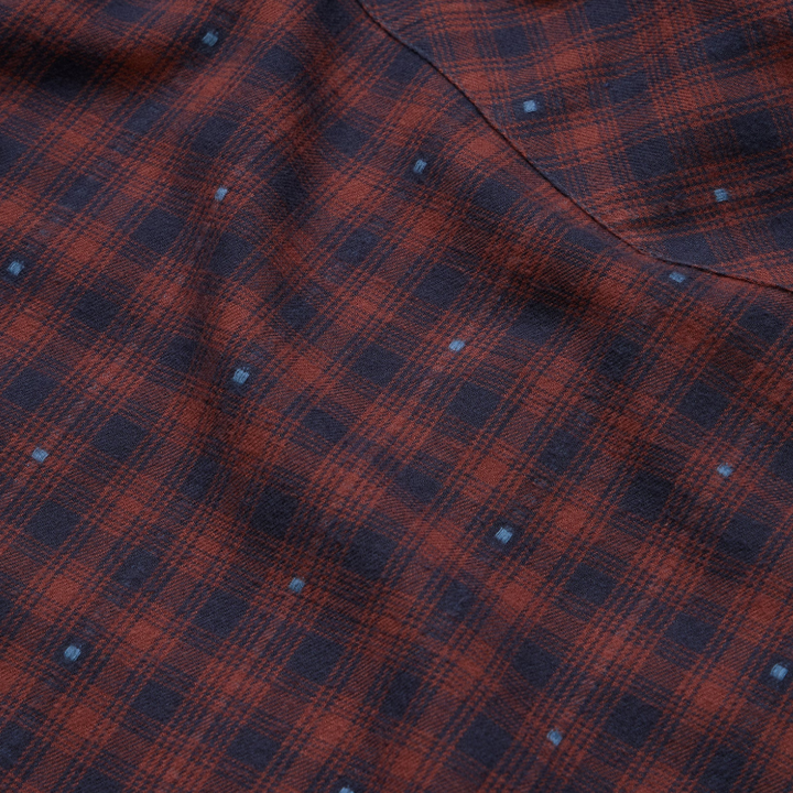 Howler Bros La Grange Lightweight Flannel - Franklin Plaid: Brick House