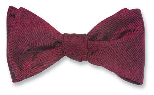 R. Hanauer Burgundy Derwin Repp Bow Tie