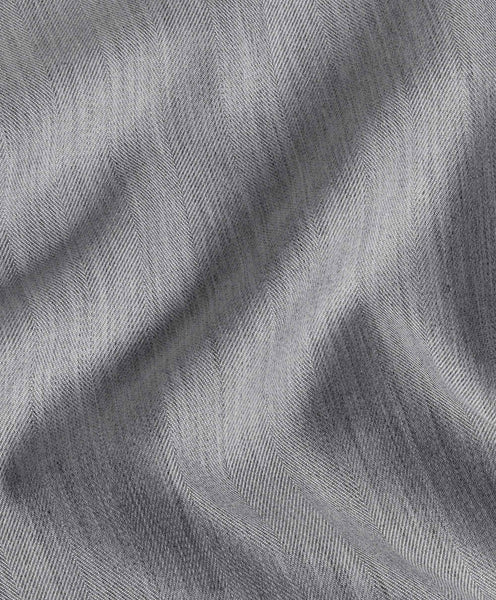 David Donahue Herringbone Sport Shirt: Pearl