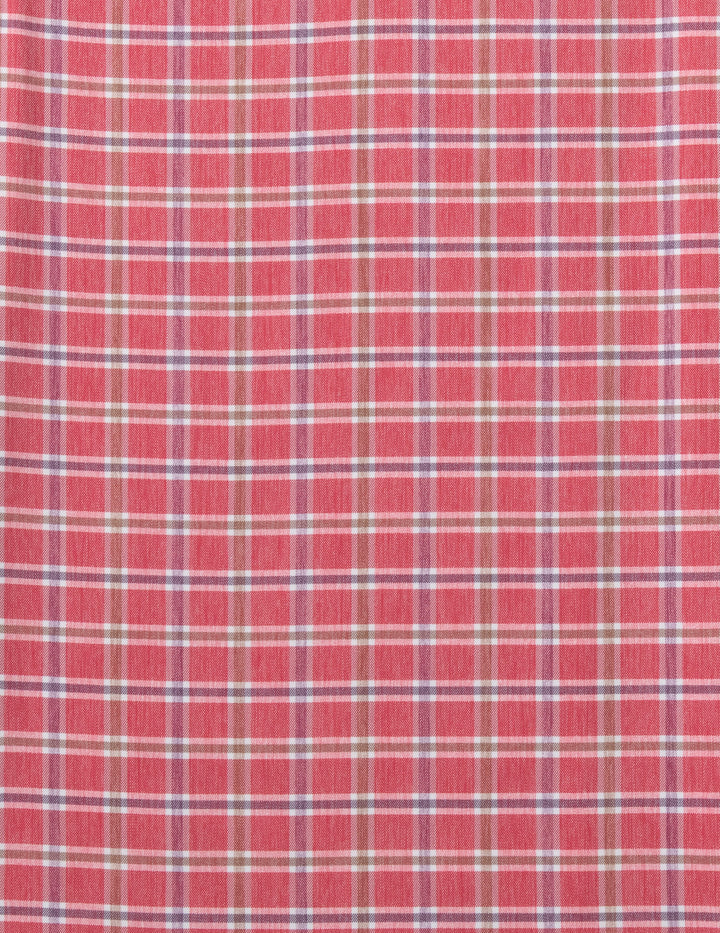 Johnnie-O Everyday Performance Button Down Shirt - Basswood Plaid: Racing Red