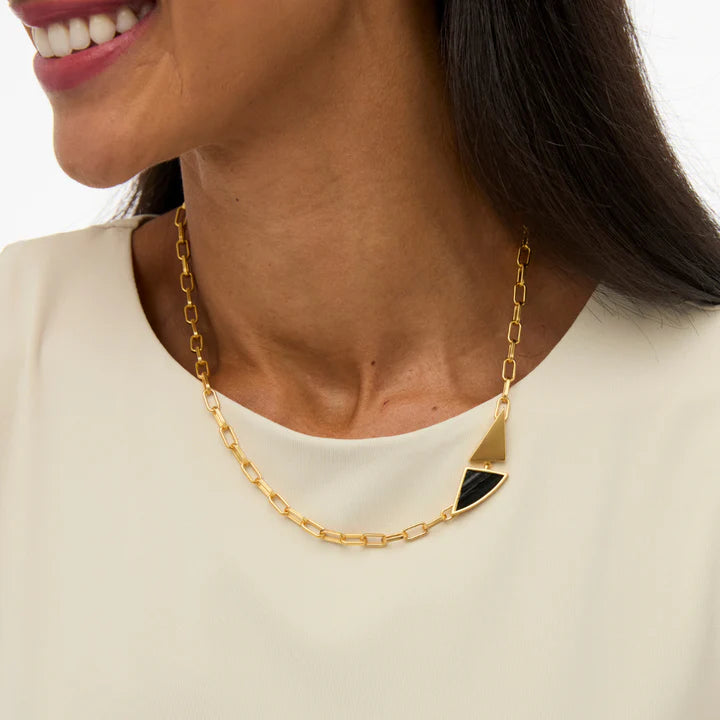 Brackish Evelyn Triangle Necklace