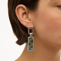 Brackish Kwan Silver Drop Earrings