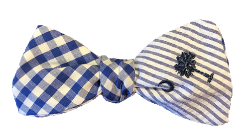 Craig Reagin Blue Gingham/Palmetto Bowtie