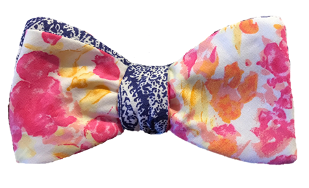 Craig Reagin Blue Paisley/Floral Bowtie