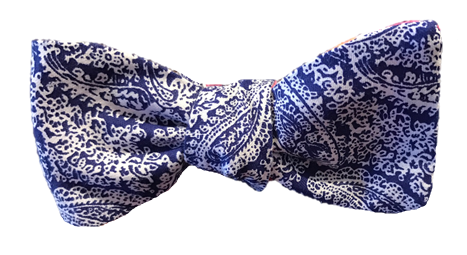 Craig Reagin Blue Paisley/Floral Bowtie