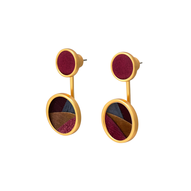 Brackish Bezel Jacket Earring: Alicia