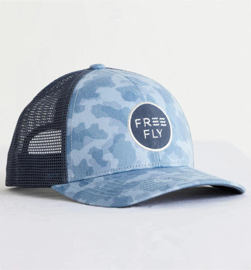 Free Fly Camo Trucker Hat: Tidewater Camo