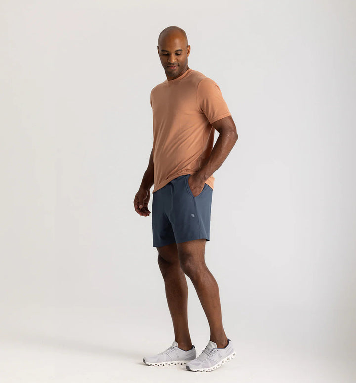 Free Fly Men's Elevate Lightweight Tee: Canyon Clay