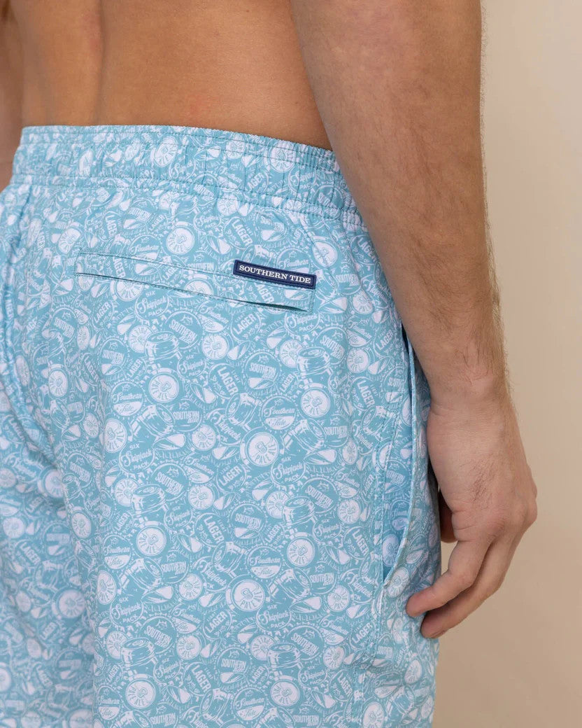 Southern Tide Caps Off Swim Trunk: Marine Blue