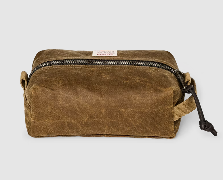 Filson Tin Cloth Travel Kit: Dark Tan