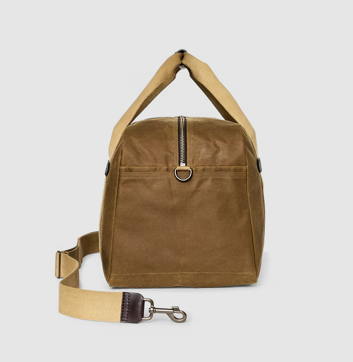 Filson Medium Tin Cloth Duffle Bag: Dark Tan