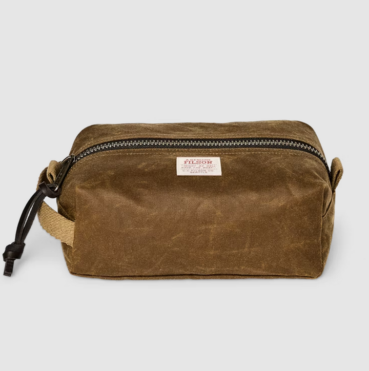 Filson Tin Cloth Travel Kit: Dark Tan