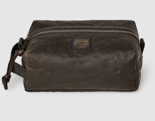 Filson Tin Cloth Travel Kit: Otter Green