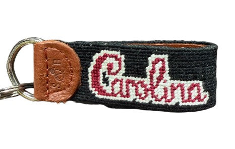 Smathers and Branson University of South Carolina "Carolina" Script Key Fob: Black