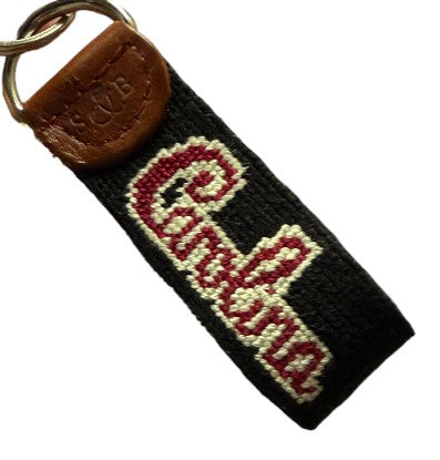 Smathers and Branson University of South Carolina "Carolina" Script Key Fob: Black