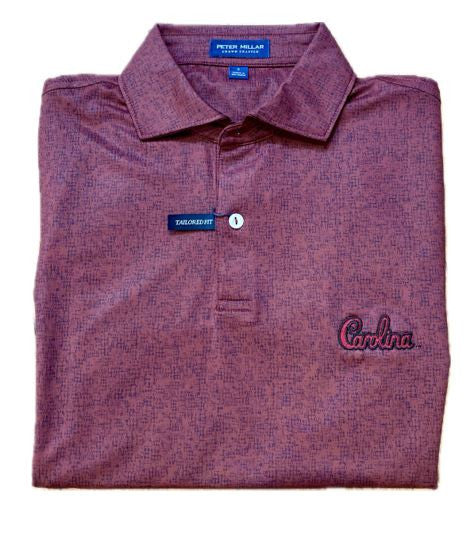 Peter Millar Crown Crafted University of South Carolina "Script"  Switching Gears Performance Jersey Polo: Vermouth