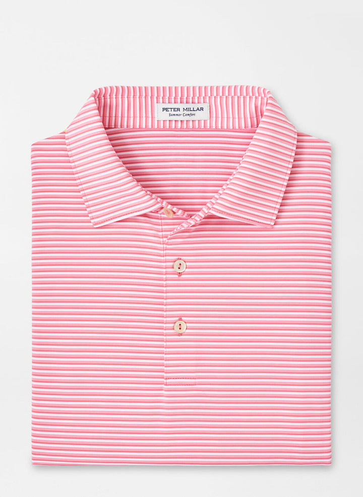 Peter Millar Cedar Performance Jersey Polo: Hula Pink