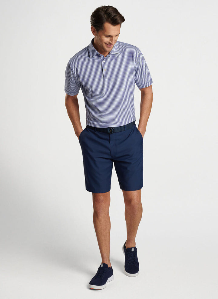 Peter Millar Cedar Performance Jersey Polo: Sport Navy