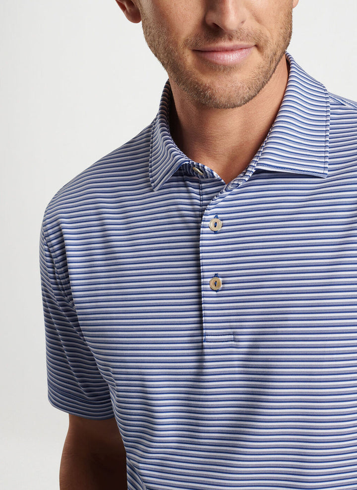 Peter Millar Cedar Performance Jersey Polo: Sport Navy