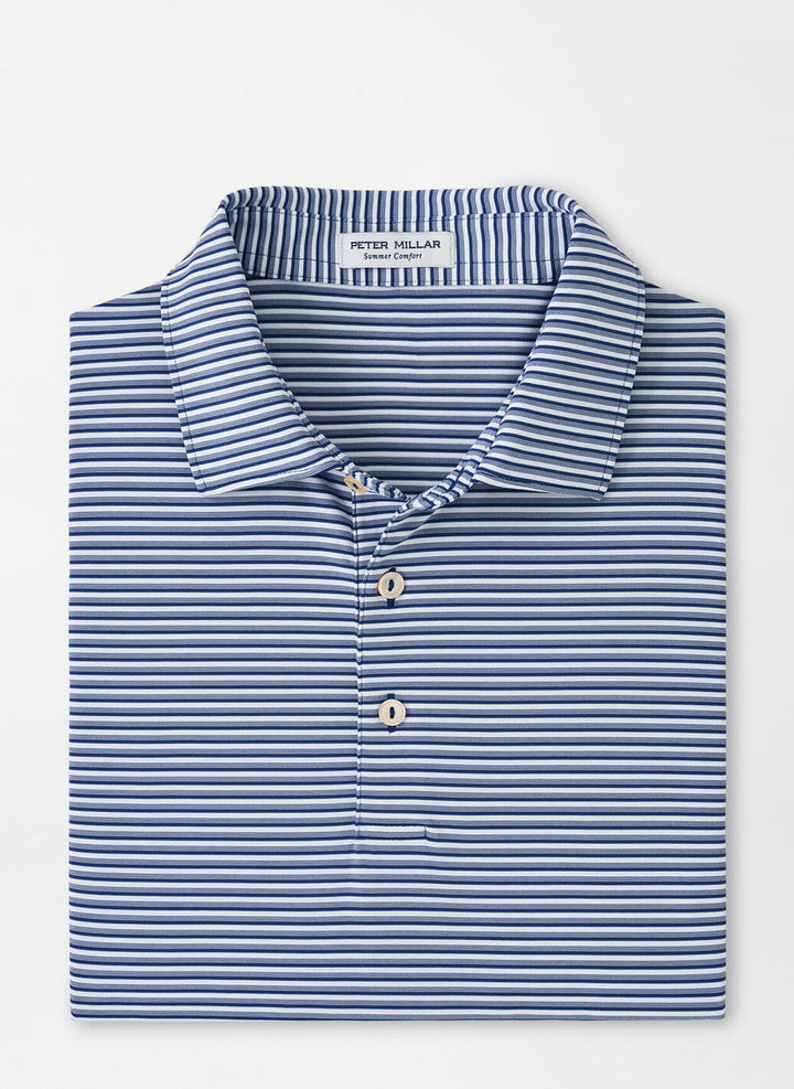 Peter Millar Cedar Performance Jersey Polo: Sport Navy