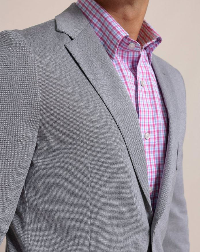 Southern Tide Charleston Blazer: Heather Steel Grey