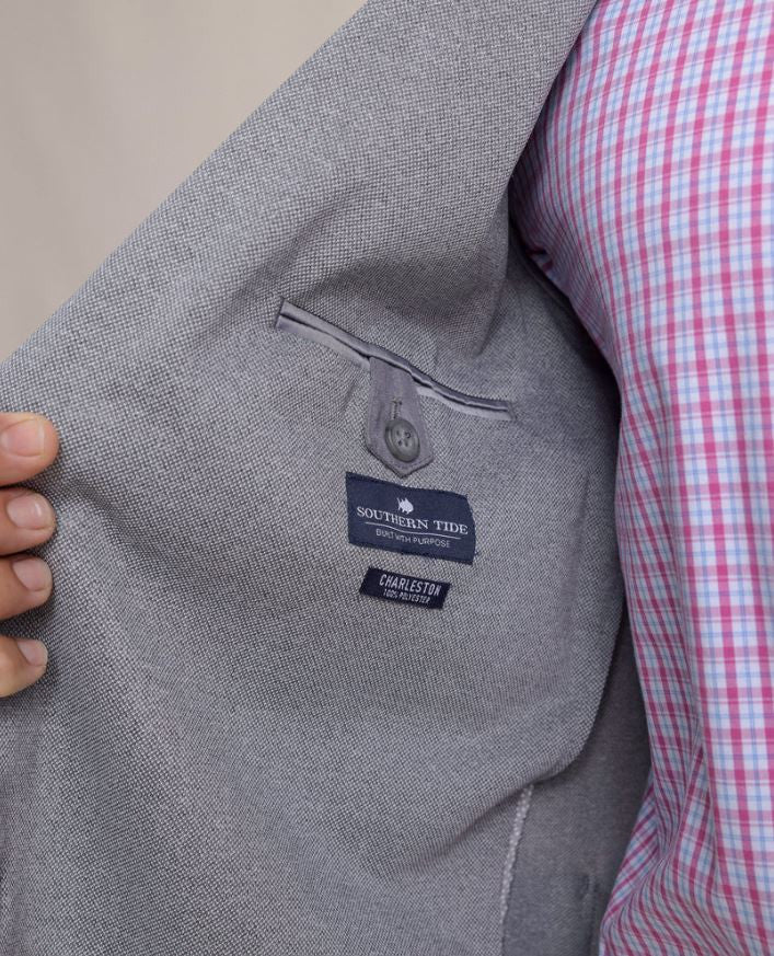 Southern Tide Charleston Blazer: Heather Steel Grey