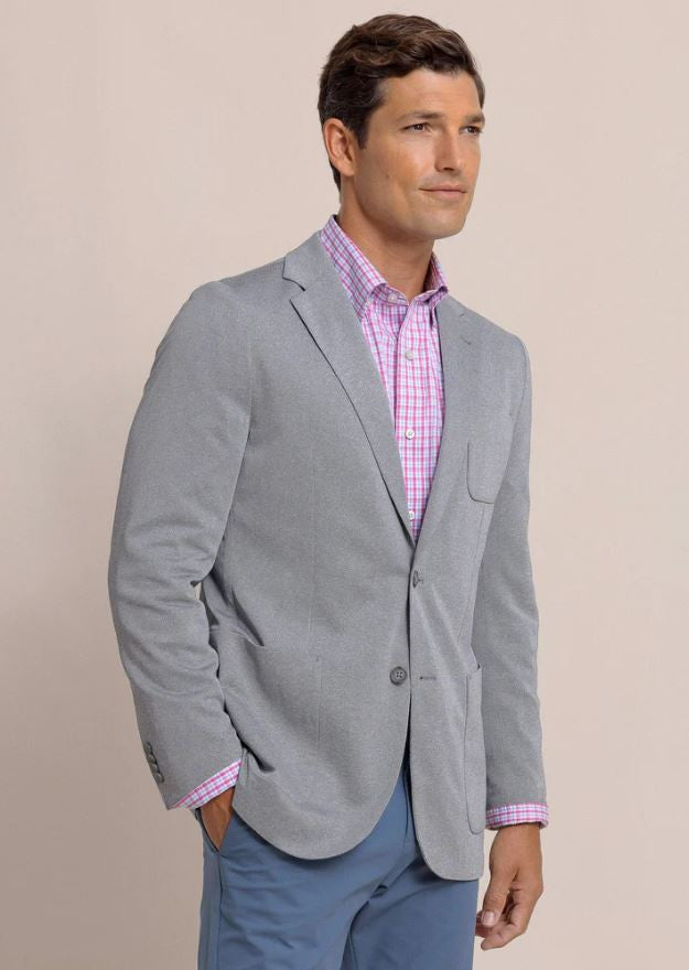 Southern Tide Charleston Blazer: Heather Steel Grey