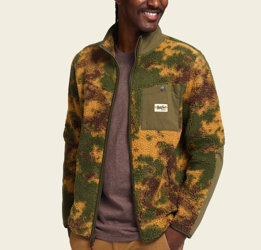 Howler Brothers Chisos Fleece Jacket: Inkblots - Camo