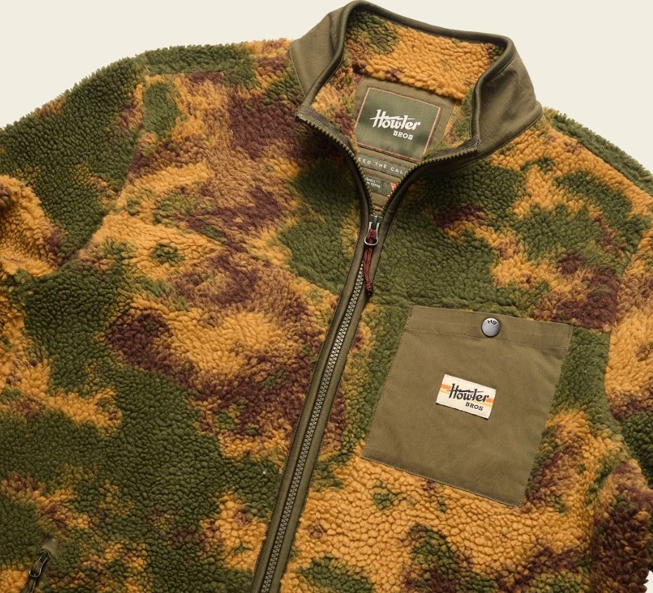 Howler Brothers Chisos Fleece Jacket: Inkblots - Camo