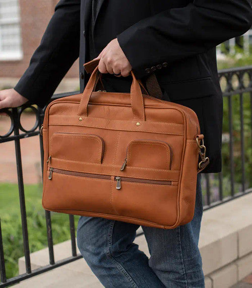 Sarge Cima Leather Briefcase