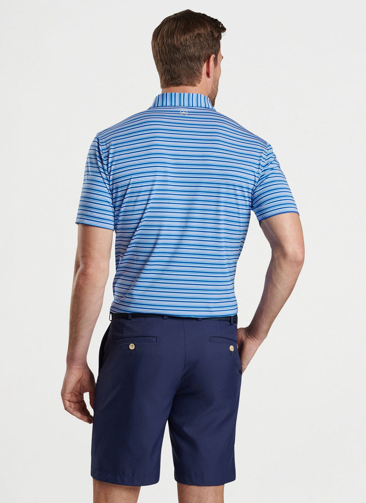 Peter Millar Clifton Performance Jersey Polo: Mako Blue