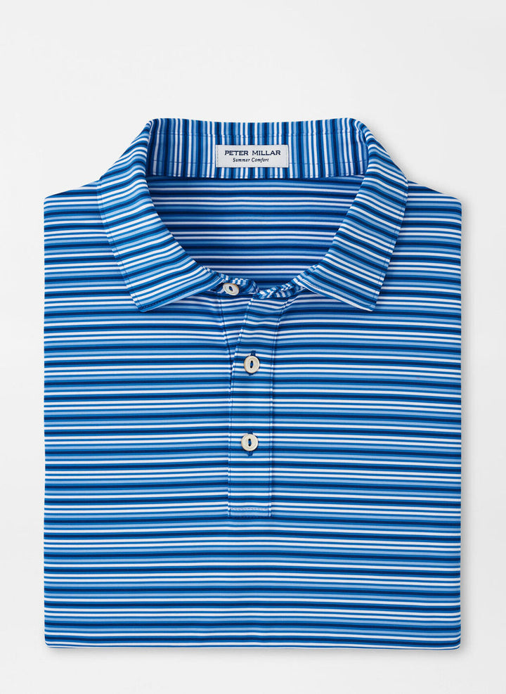 Peter Millar Clifton Performance Jersey Polo: Mako Blue