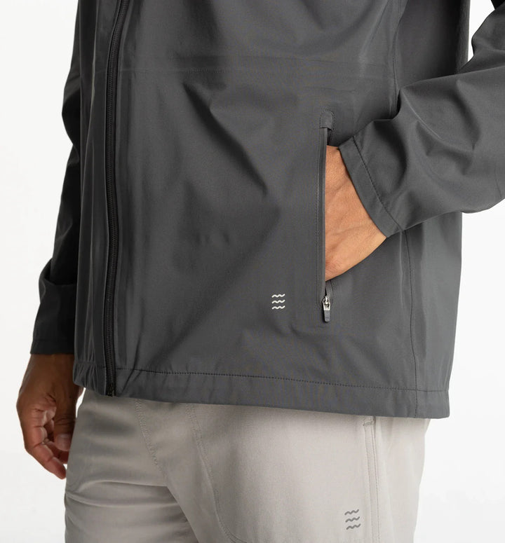 Free Fly Men's Cloudshield Rain Jacket: Black