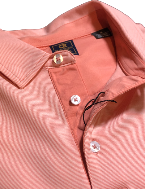Craig Reagin Mini Stripe: Salmon and White