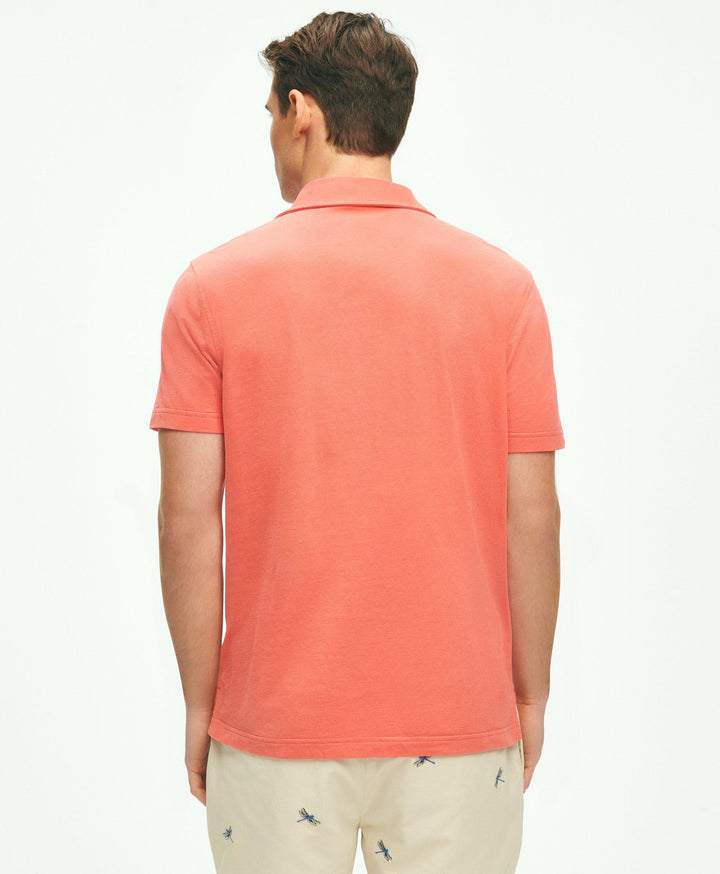 Brooks Brothers The Vintage Polo Shirt In Cotton: Coral