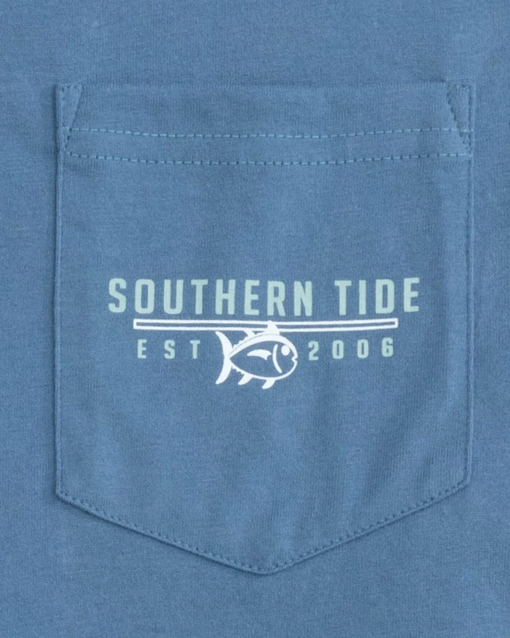 Southern Tide Skipjack Beach Surf Club Short Sleeve T-Shirt: Coronet Blue
