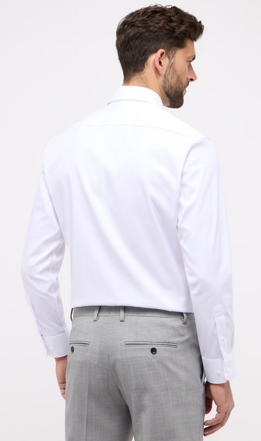 Eterna Modern Fit Cover Shirt Cutaway: White