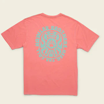 Howler Brothers Crab Idol Cotton T-Shirt: Coral