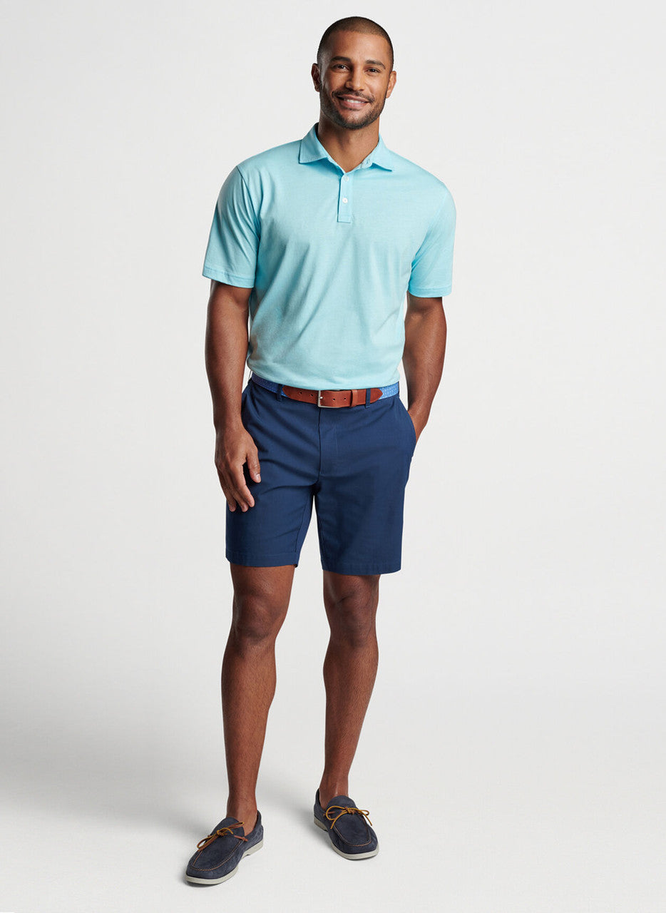 Peter Millar Crown Comfort Cotton Polo: Mint Blue