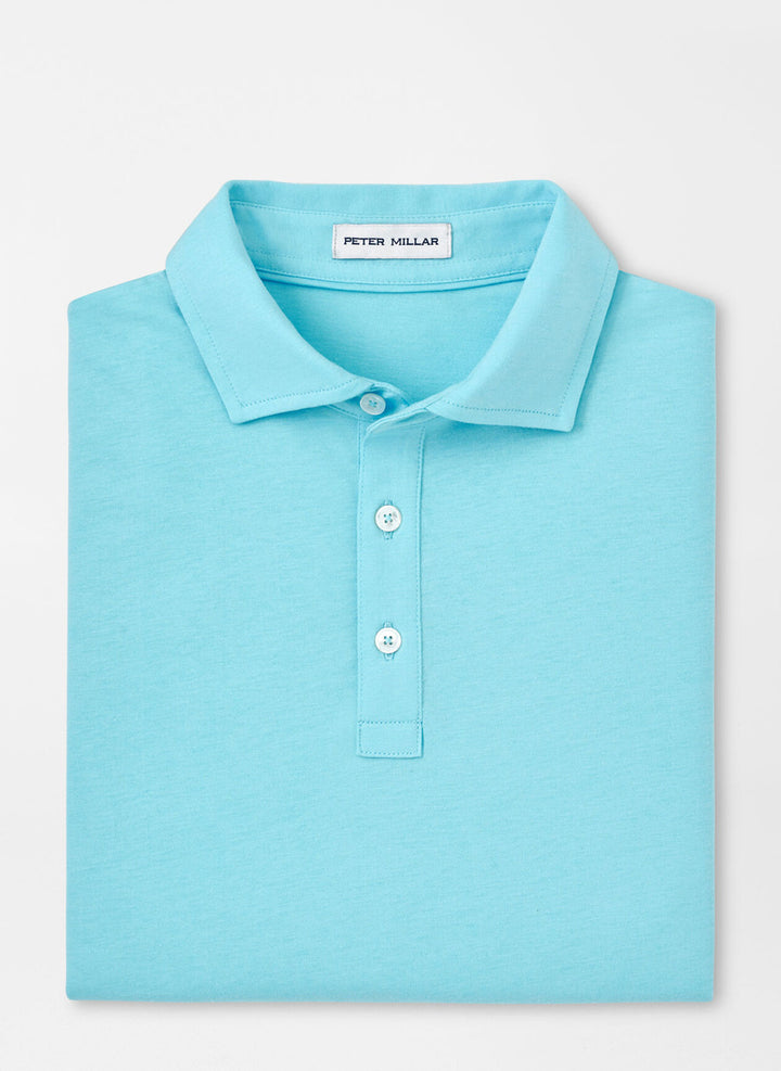 Peter Millar Crown Comfort Cotton Polo: Mint Blue