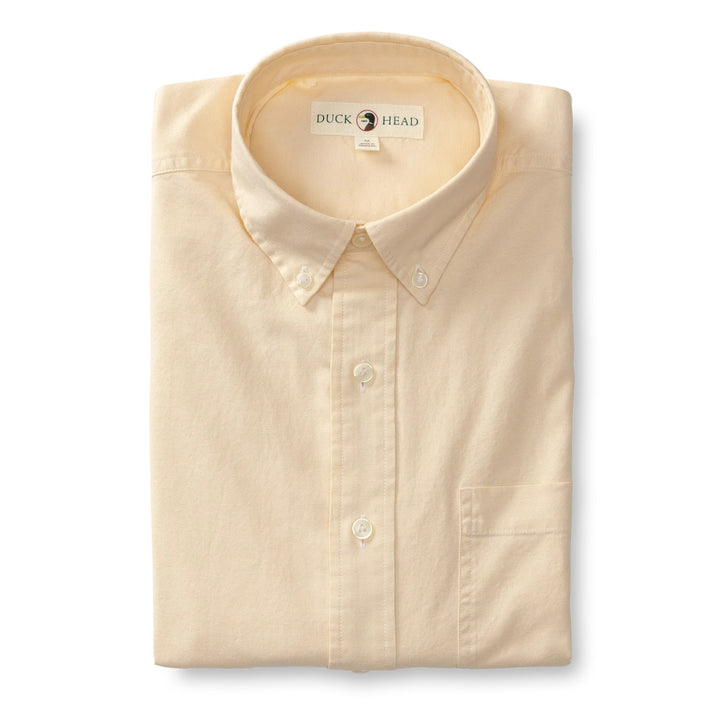 Duck Head Morris Cotton Oxford Sport Shirt: Golden Yellow