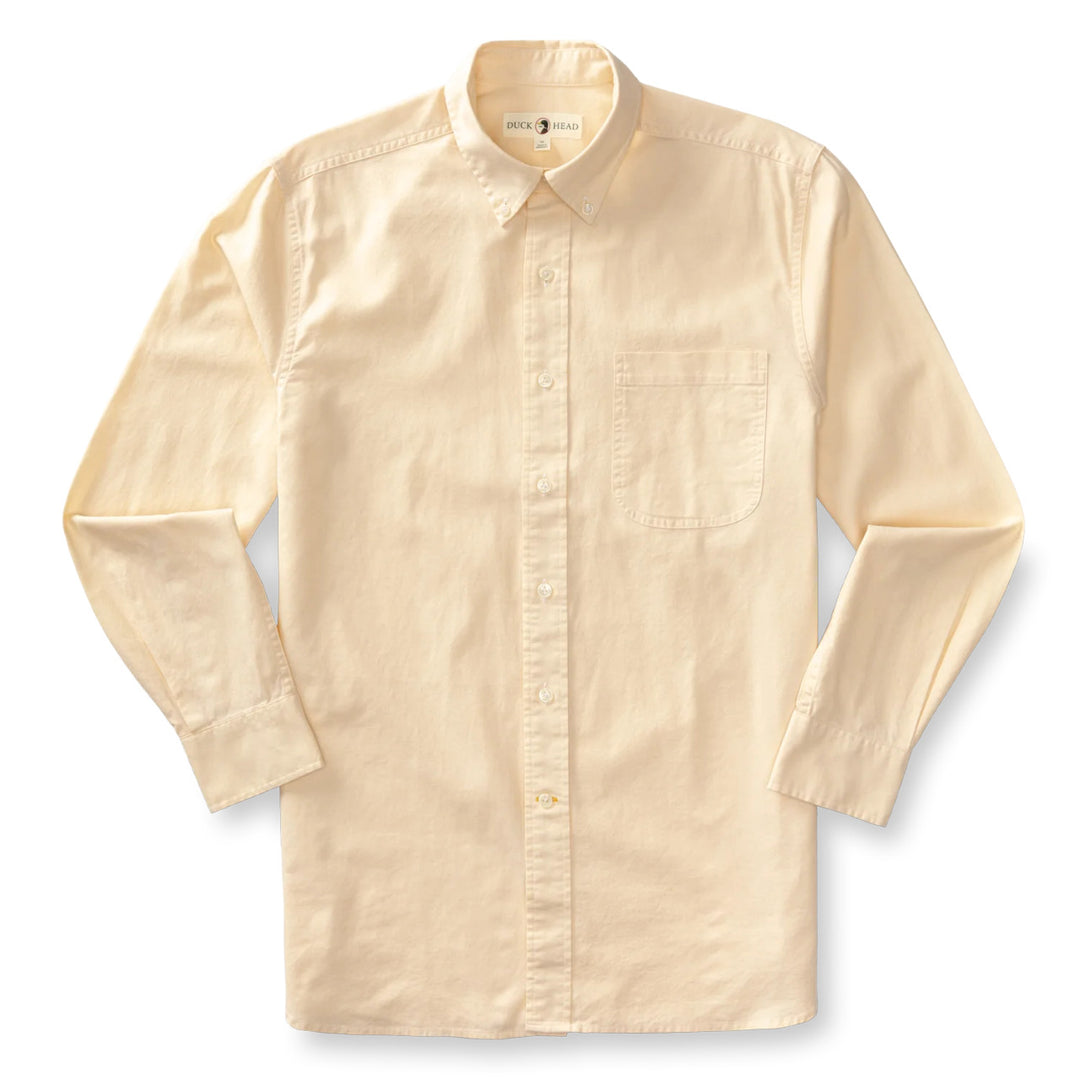 Duck Head Morris Cotton Oxford Sport Shirt: Golden Yellow