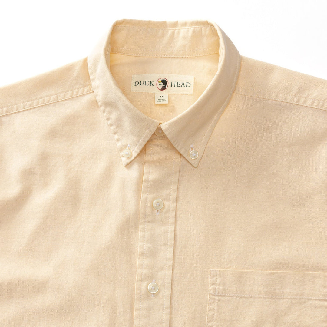 Duck Head Morris Cotton Oxford Sport Shirt: Golden Yellow